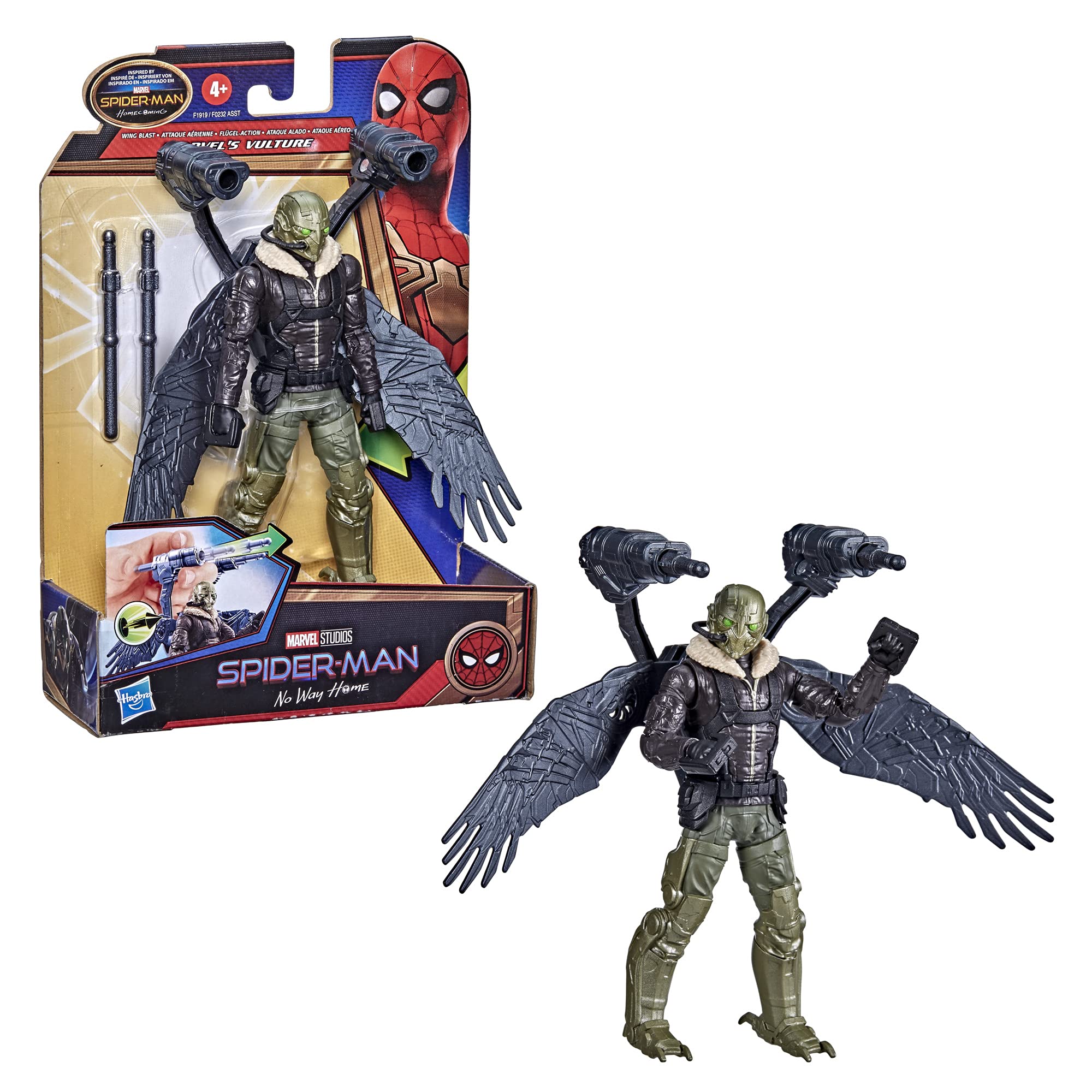 Foto 3 pulgar | Figura de Acción Spider-man Marvel Vulture Wing Blast - Venta Internacional