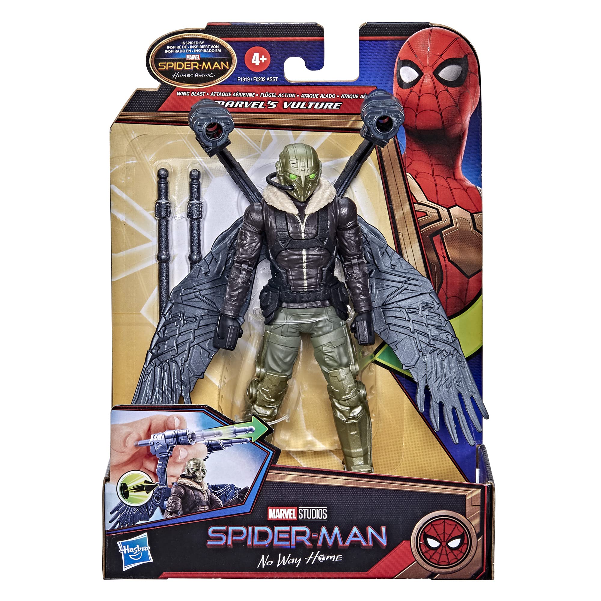 Foto 4 pulgar | Figura de Acción Spider-man Marvel Vulture Wing Blast - Venta Internacional