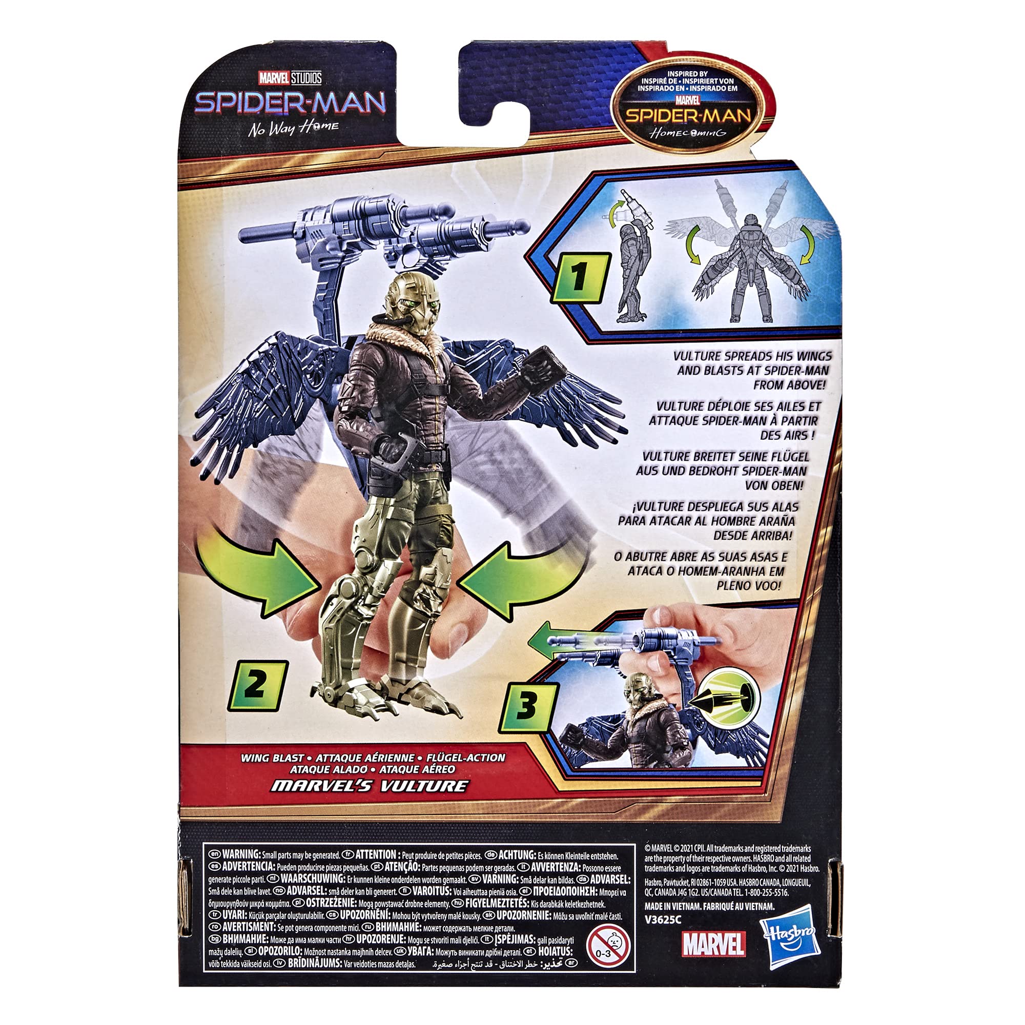 Foto 5 pulgar | Figura de Acción Spider-man Marvel Vulture Wing Blast - Venta Internacional
