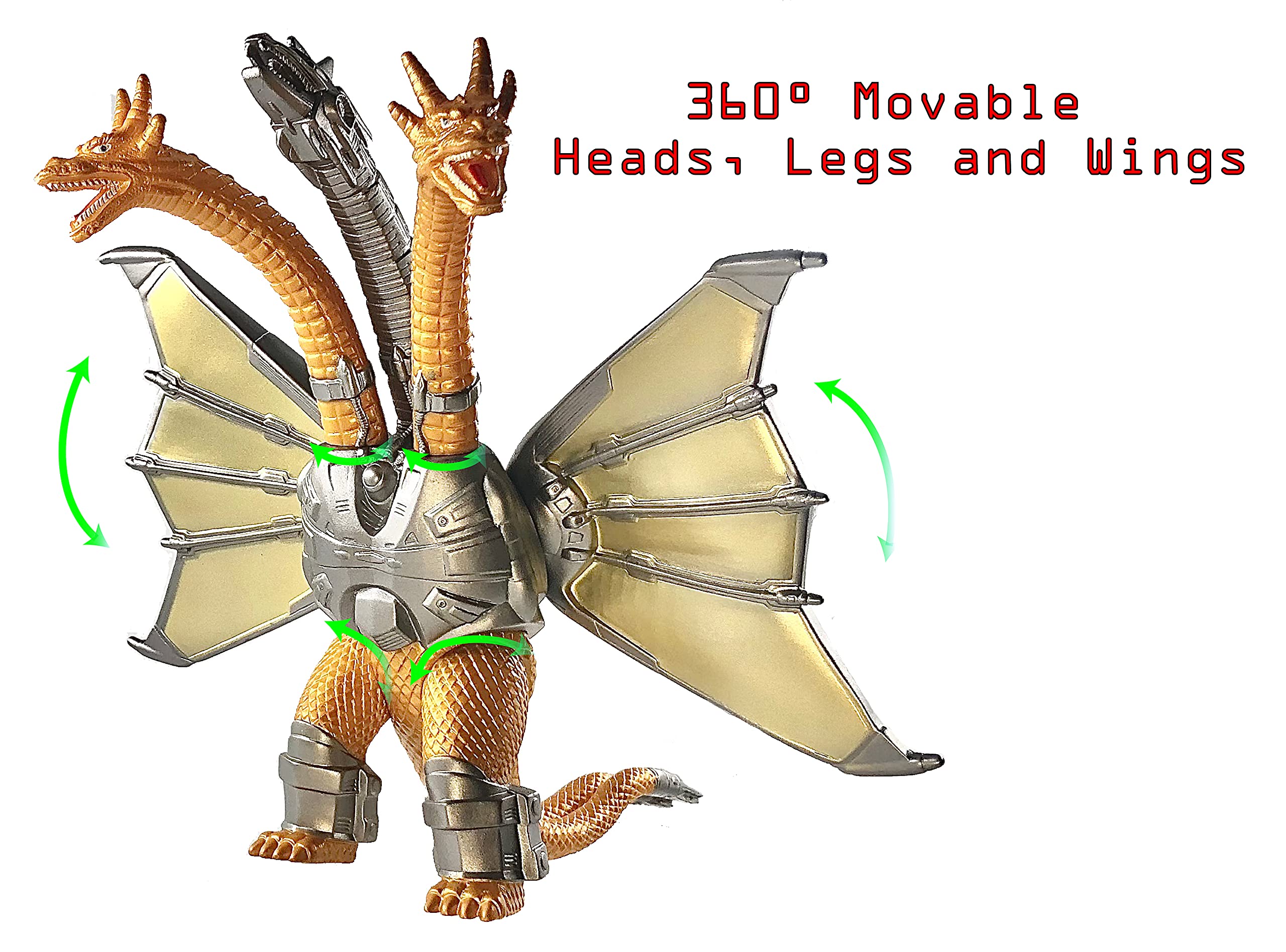 Foto 4 pulgar | Figura de Acción Twcare Godzilla Contra Mecha King Ghidorah 2021 - Venta Internacional