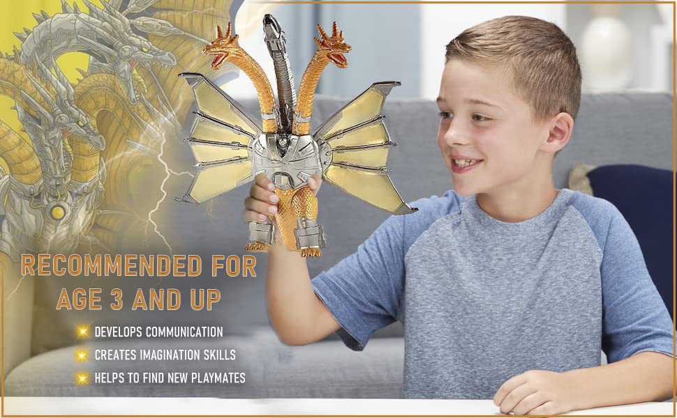 Foto 6 pulgar | Figura de Acción Twcare Godzilla Contra Mecha King Ghidorah 2021 - Venta Internacional