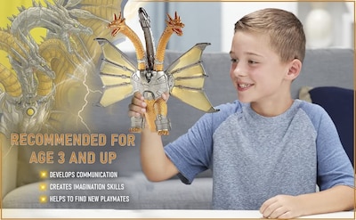 Foto 5 | Figura de Acción Twcare Godzilla Contra Mecha King Ghidorah 2021 - Venta Internacional