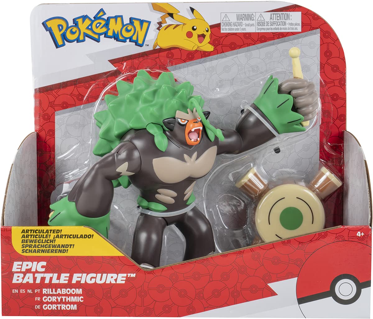 Foto 3 pulgar | Figura de Acción Pokémon Rillaboom Epic Battle - Venta Internacional
