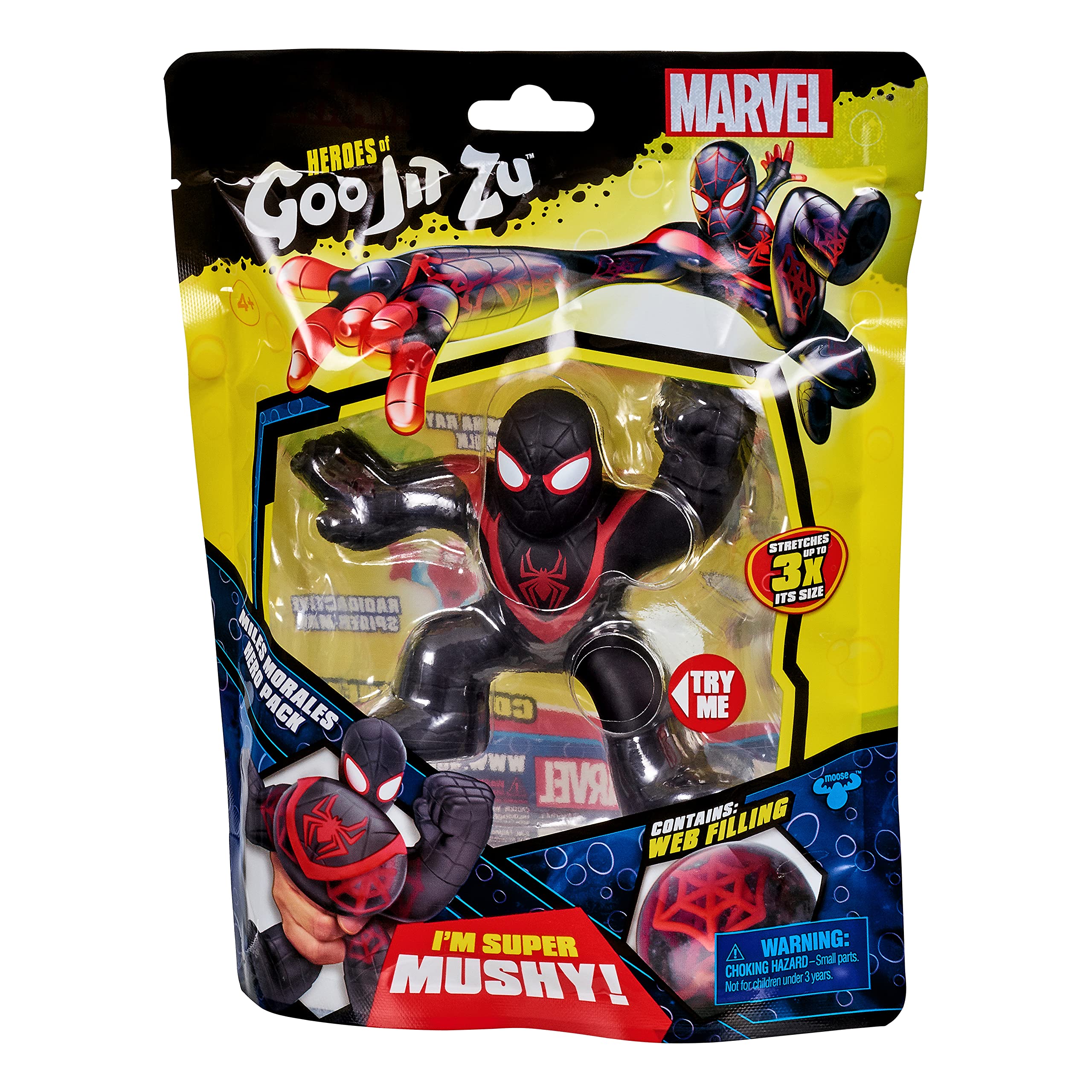 Foto 3 pulgar | Figura de Acción Héroes Of Goo Jit Zu con Licencia Marvel S3 Miles - Venta Internacional