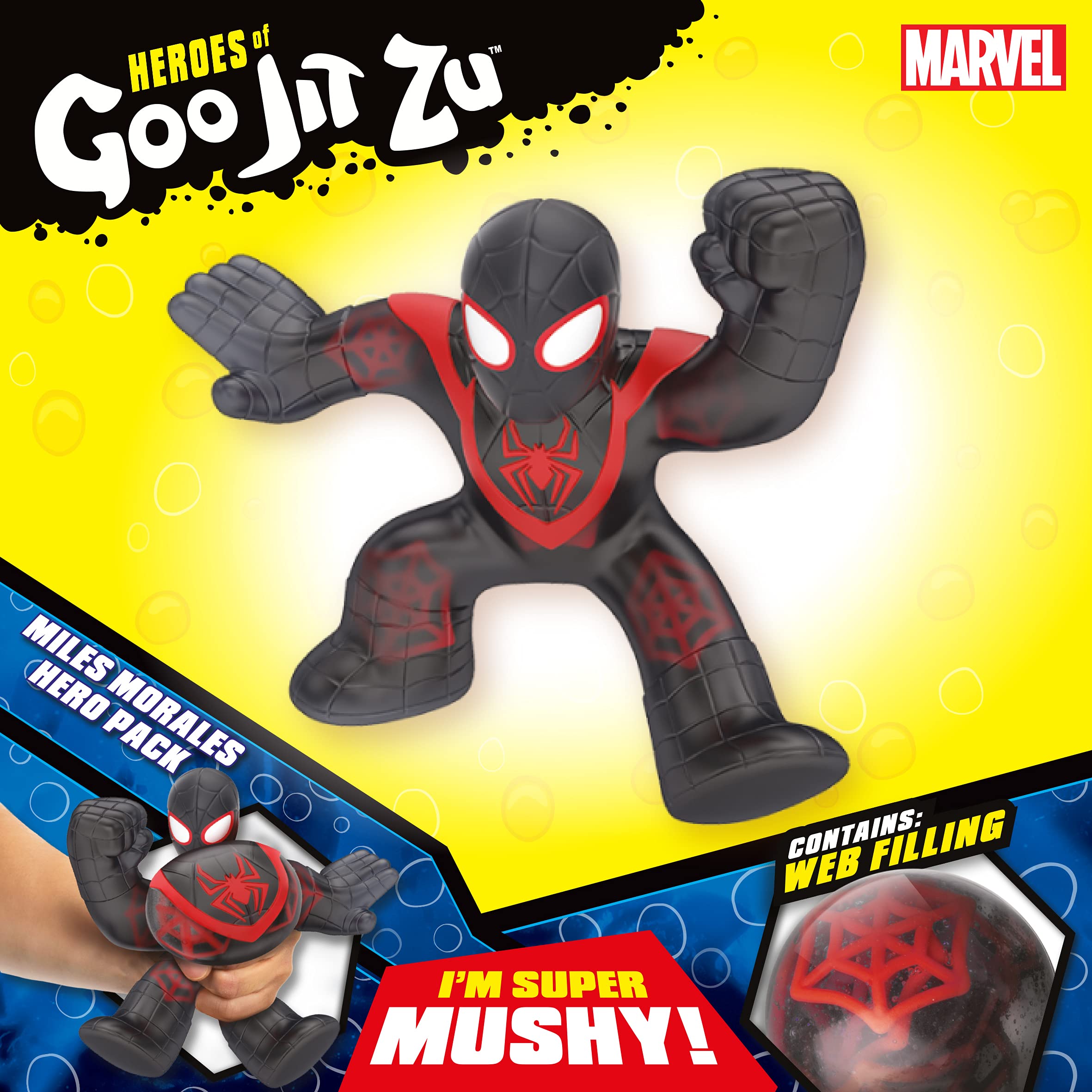 Foto 5 pulgar | Figura de Acción Héroes Of Goo Jit Zu con Licencia Marvel S3 Miles - Venta Internacional