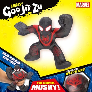 Foto 4 | Figura de Acción Héroes Of Goo Jit Zu con Licencia Marvel S3 Miles - Venta Internacional