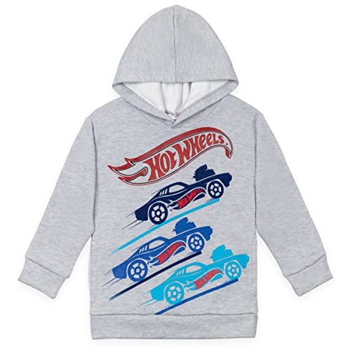 Foto 2 pulgar | Venta Internacional-  Hot Wheels Big Boys Fleece Pullover Hoodie Heather Grey 10-12