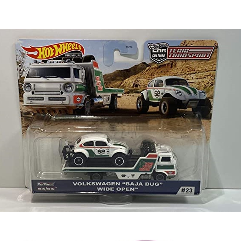 Foto 2 pulgar | Venta Internacional-  Hot Wheels Volkswagen Team Transport Baja Bug Wide Open Series #23, 2020