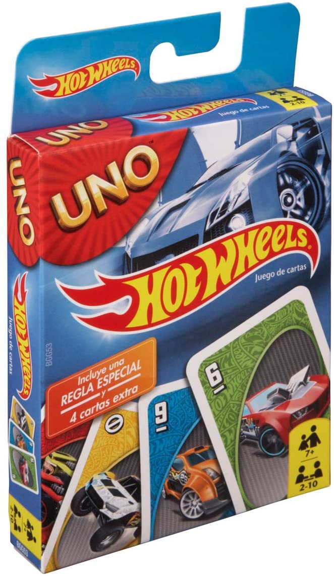 Foto 4 pulgar | Venta Internacional-juego De Cartas Uno A Juego Con 112 Tarjetas Con Gráficos Hot Wheels