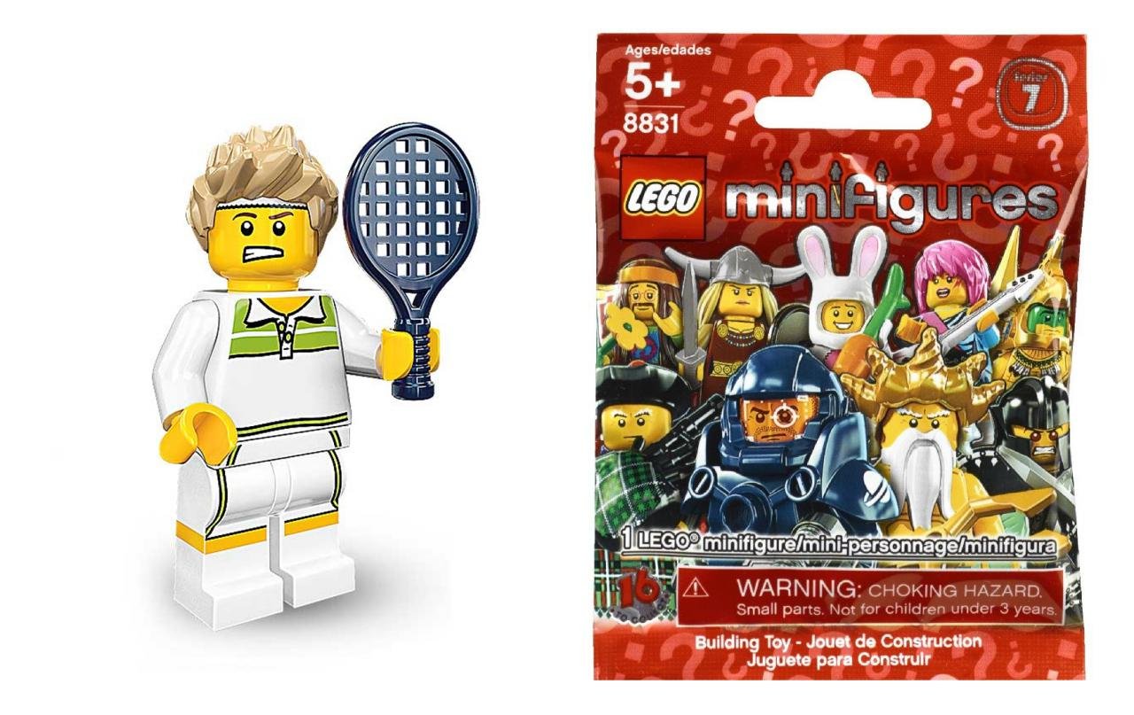 Foto 2 pulgar | Venta Internacional-  Lego Mini-figures - Series 7 Tennis Player Figure