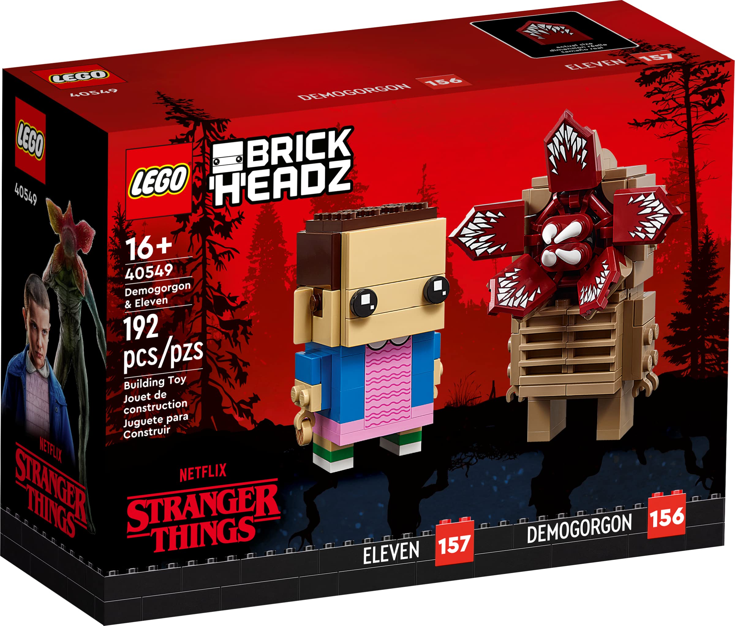 Venta Internacional-  Lego Brickheadz Demogorgon Y Once - Stranger Things