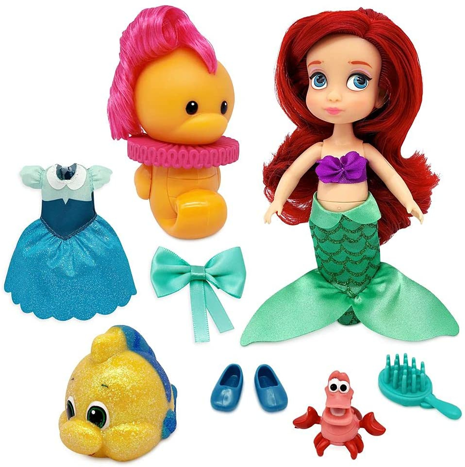 Foto 2 pulgar | Venta Internacional-  Disney Ariel Animators' Collection Mini Doll Play Set – La Sirenita – 5 Pulgadas