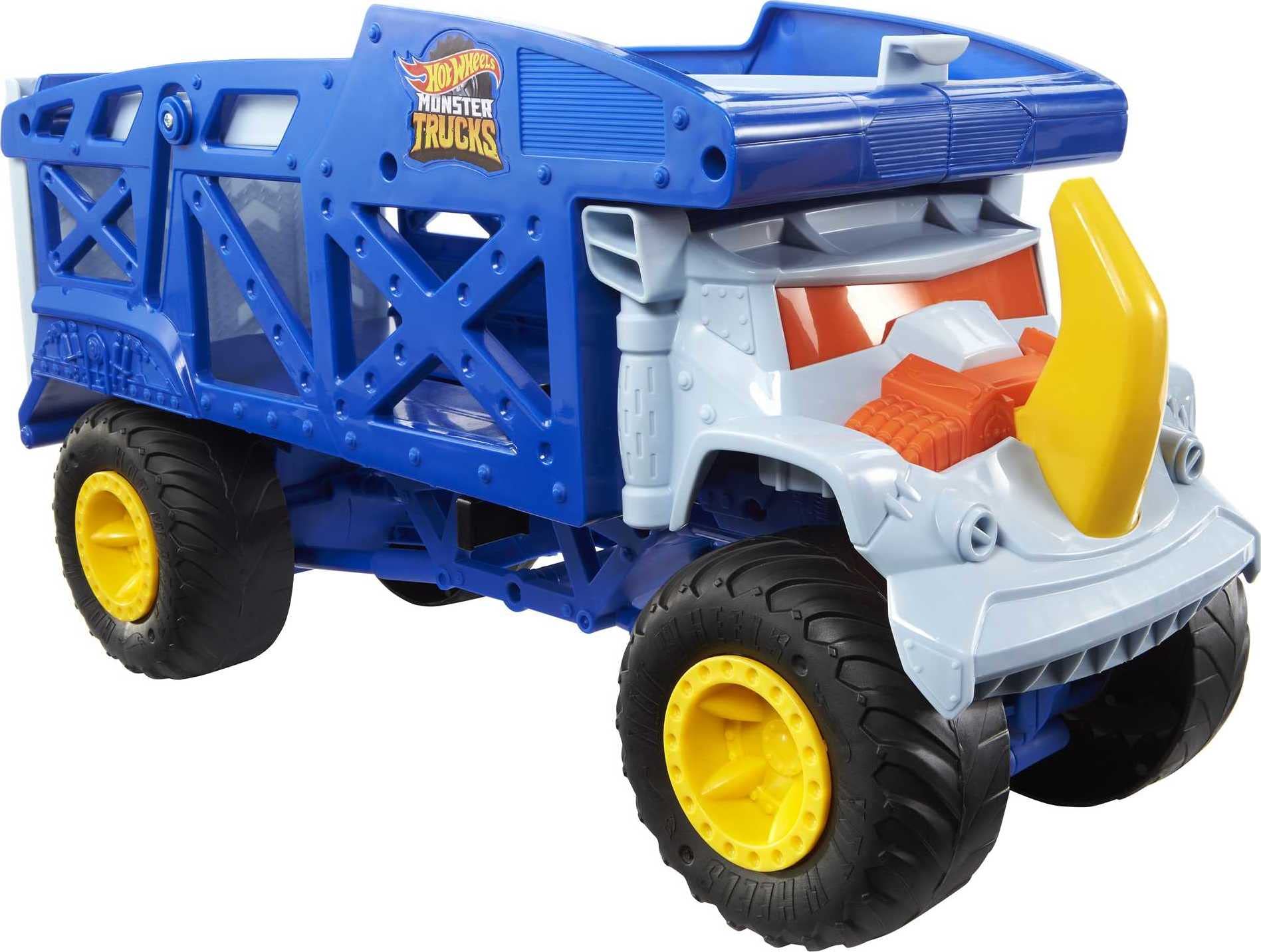 Venta Internacional-  Hot Wheels Total- Hot Wheels Monster Trucks Rhino Rig Vehículo, Multicolor (mattel Hfb13)