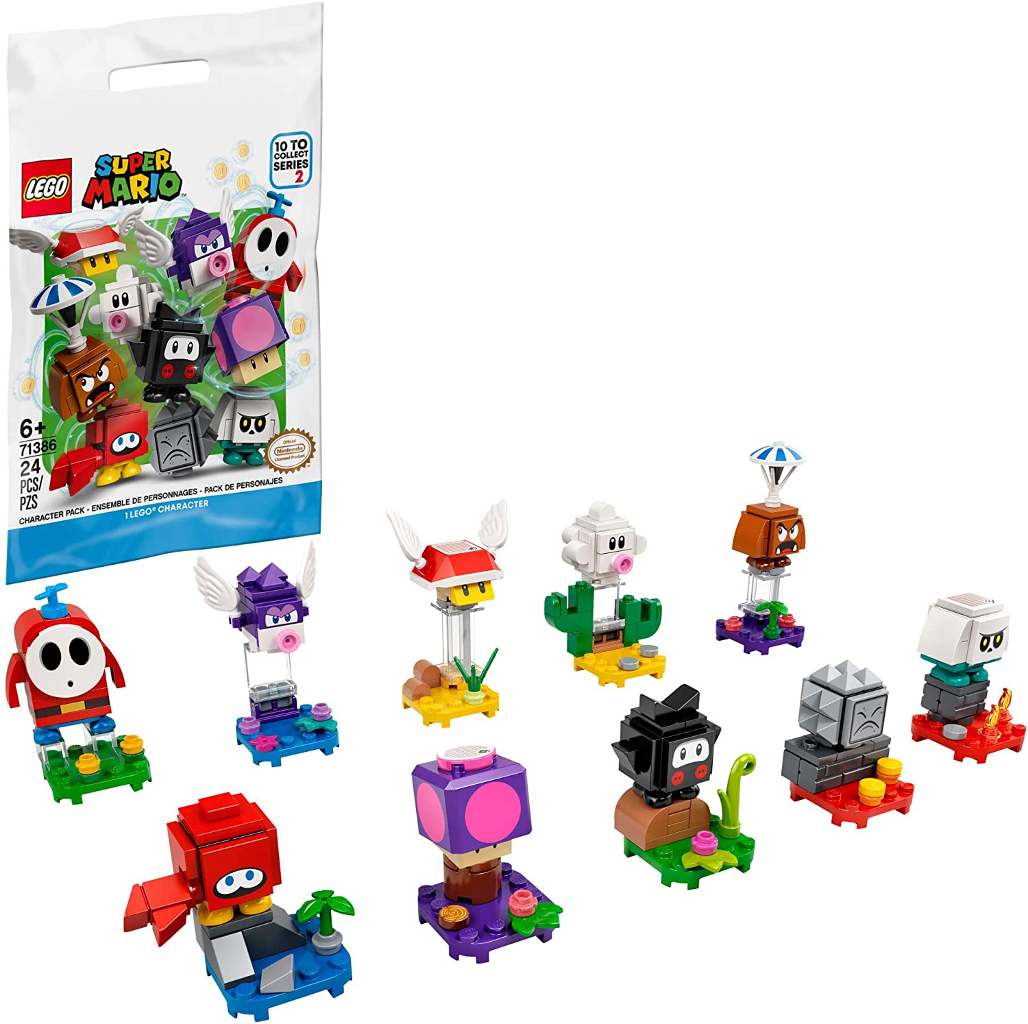 Venta Internacional- Lego Kit De Construcción Super Mario Tm 71386 Packs De Personajes: Serie 2, Regalos Diverti