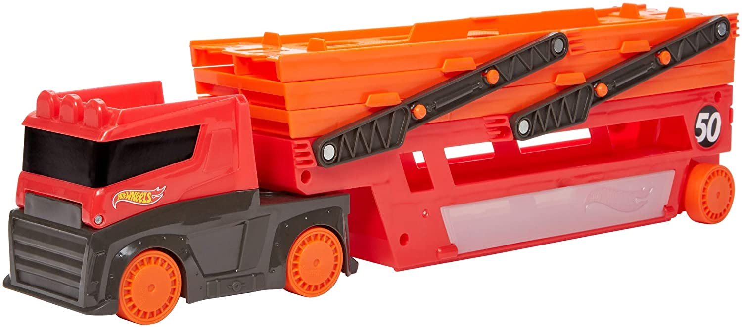 Foto 2 pulgar | Venta Internacional-  Hot Wheels Hw Mega Red Hauler 50th 11 F (mattel Ghr48)