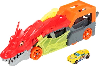 Foto 1 | Venta Internacional- Hot Wheels Camión Lanzador Dragón. Incluye Un Coche, Multicolor, Único (mattel Gtk42)