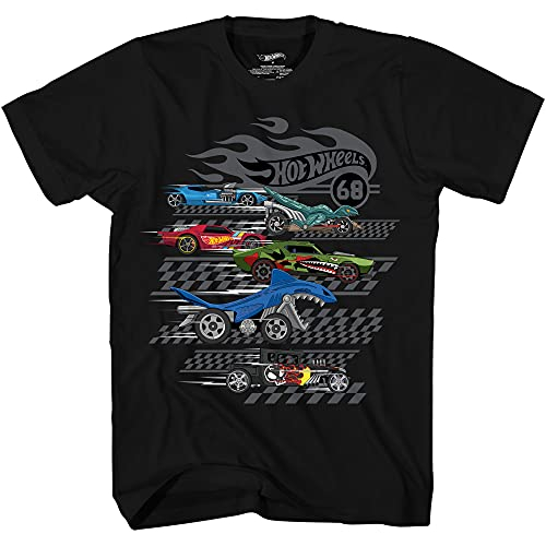 Foto 2 pulgar | Venta Internacional-  Hot Wheels Short Sleeve Shirt - Boys Short Sleeve Tee - Cars Shirt (black, Medium)