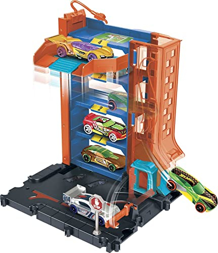 Foto 5 pulgar | Venta Internacional-hot Wheels City Downtown Car Park Playset, Con 1 Auto