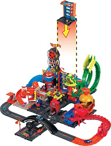 Foto 6 pulgar | Venta Internacional-hot Wheels City Downtown Car Park Playset, Con 1 Auto