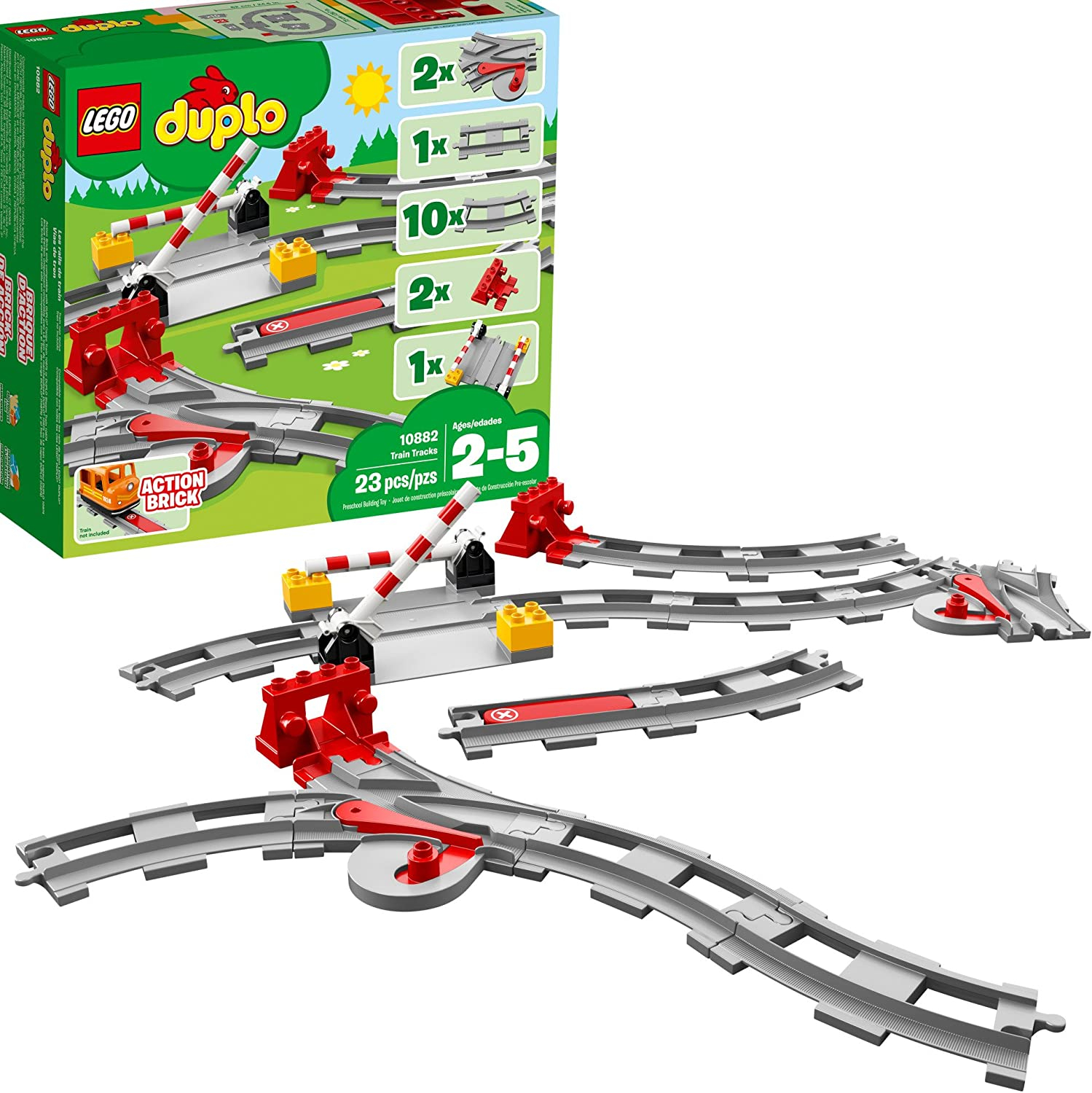 Foto 2 pulgar | Venta Internacional-  Juguete Para Construir: Vías De Tren Lego  Duplo  (10882)
