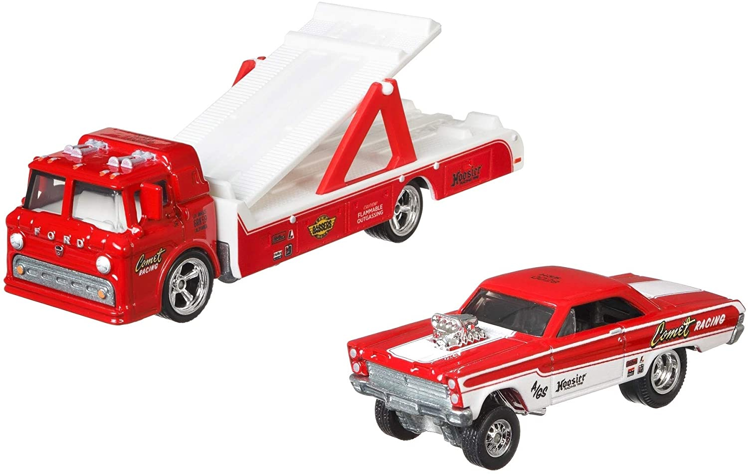 Foto 2 pulgar | Venta Internacional-  Hot Wheels Premium 2021 Team Transport #28 '65 Mercury Comet Cyclone / Ford C-800