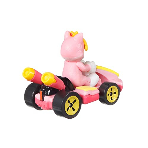 Foto 6 pulgar | Venta Internacional-  Hot Wheels Mario Kart Cat Peach, [rosa] Kart Estándar