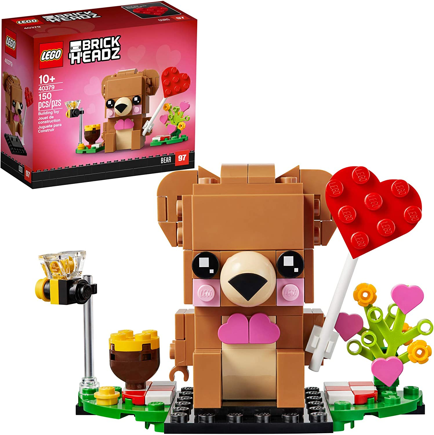 Foto 2 pulgar | Venta Internacional-  Lego Brickheadz Valentine's Bear 40379