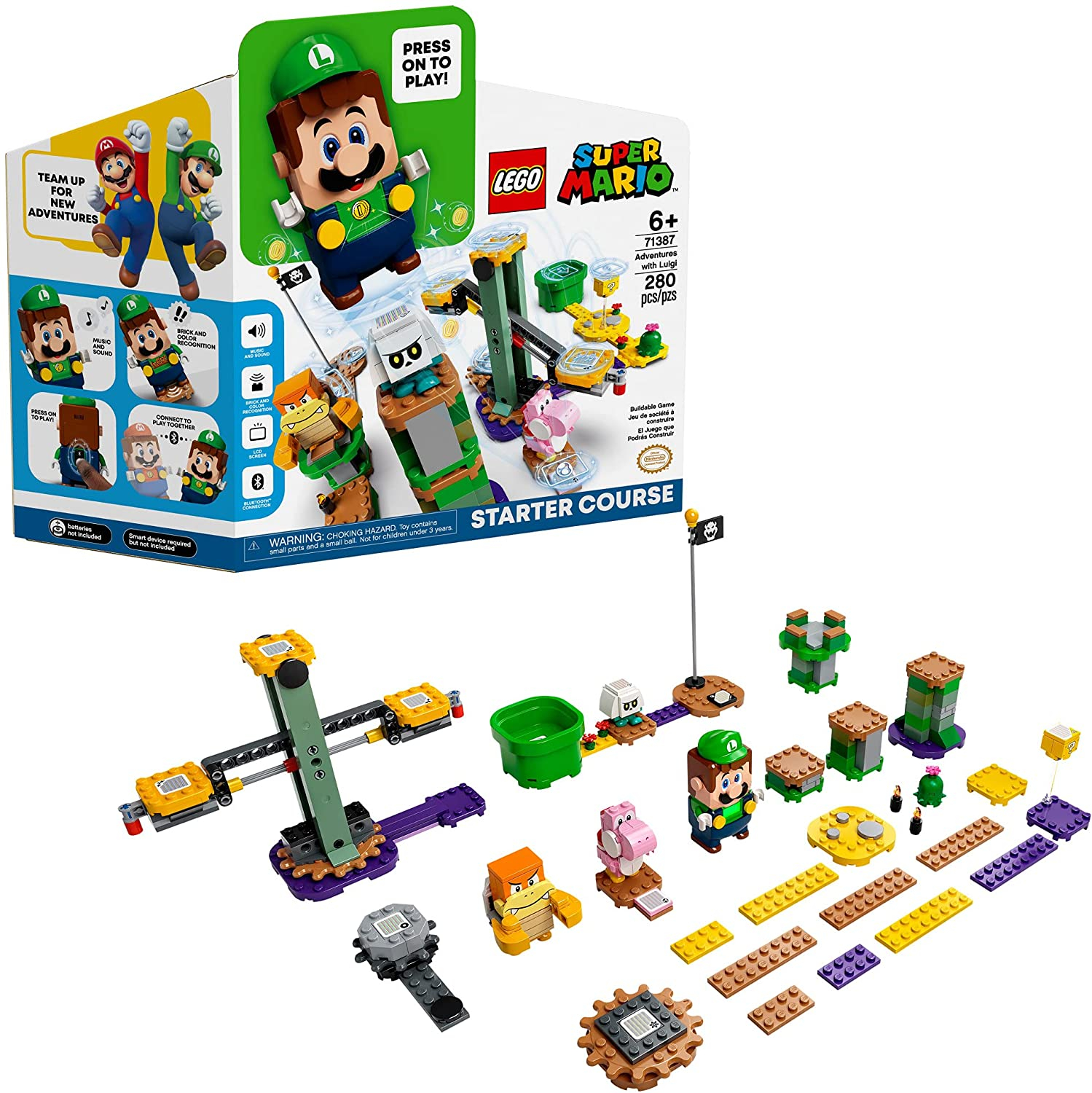 Foto 1 | Venta Internacional-  LEGO Super Mario™ Recorrido Inicial: Aventuras con Luigi 281 Piezas