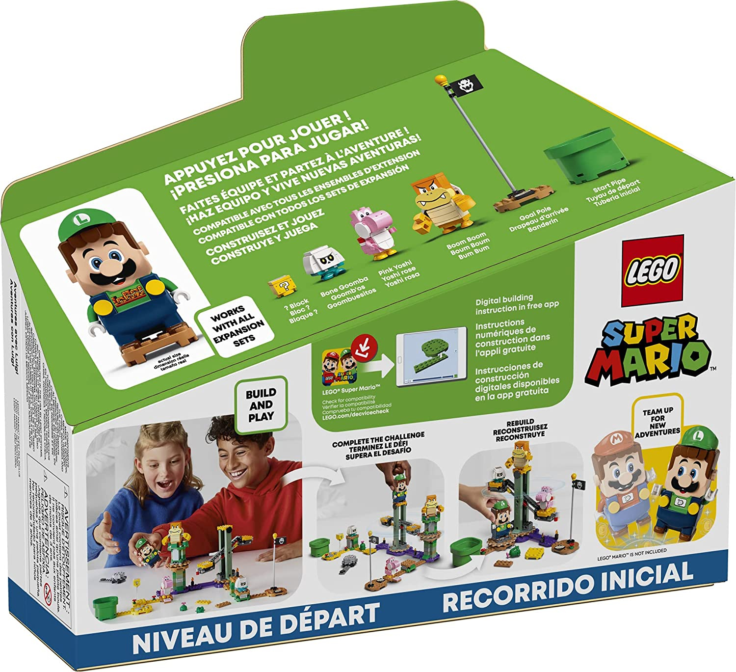 Foto 6 pulgar | Venta Internacional-  LEGO Super Mario™ Recorrido Inicial: Aventuras con Luigi 281 Piezas