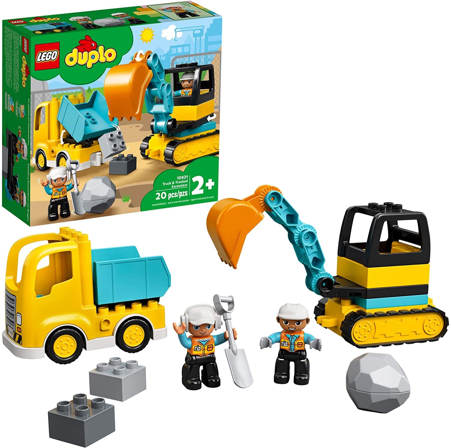 Venta Internacional-  Lego Juguete De Construcción Duplo  Construction 10931 Camión Y Excavadora Con Orugas (20 Piezas) $681