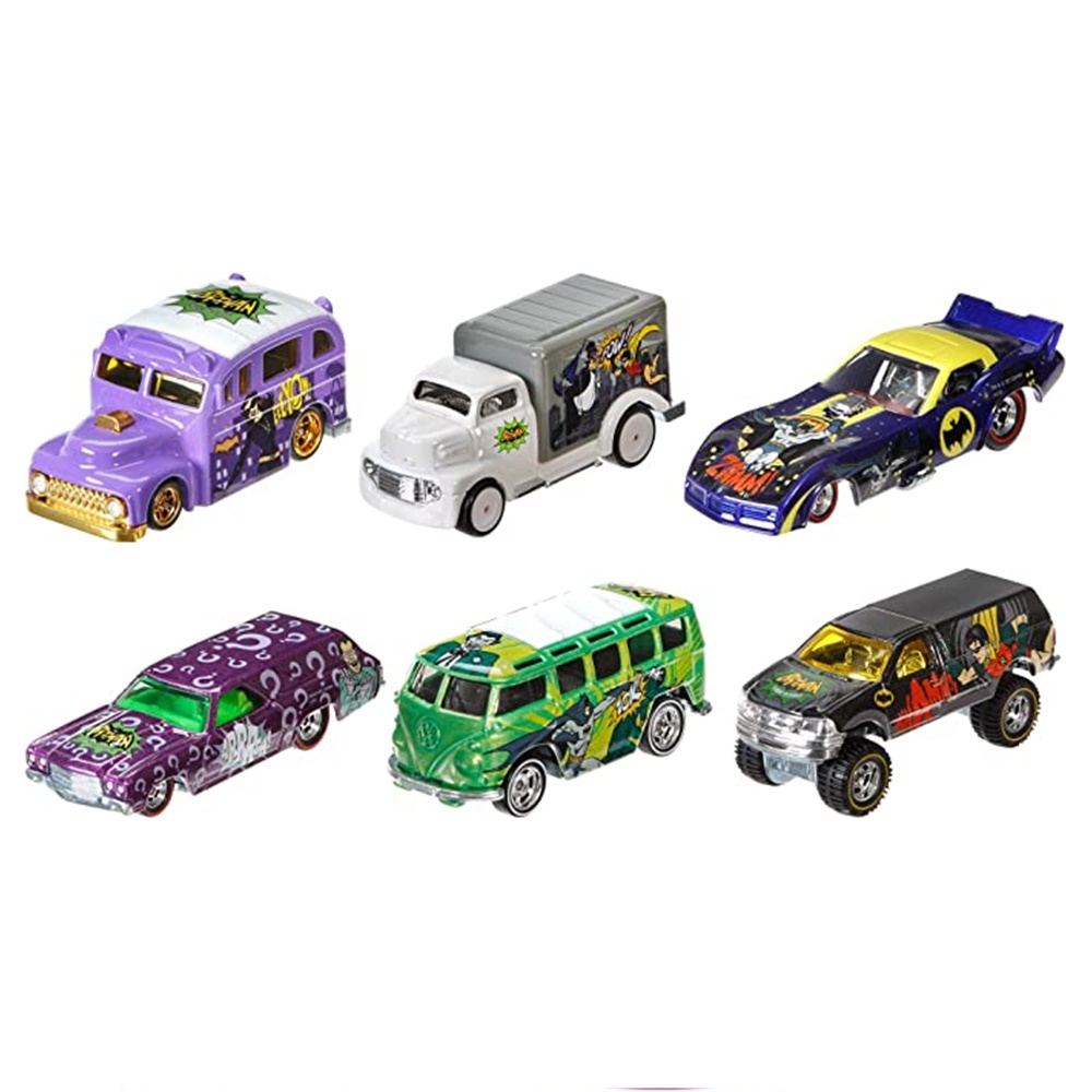 Foto 2 pulgar | Venta Internacional-  Hot Wheels Pop Culture Dc Comics Batman '66 Die-cast 6-pack