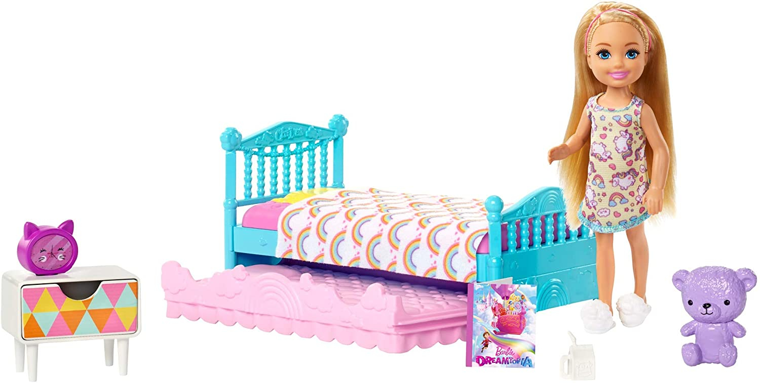 Venta Internacional-  Muñeca Barbie Chelsea Club Set Hora De Dormir