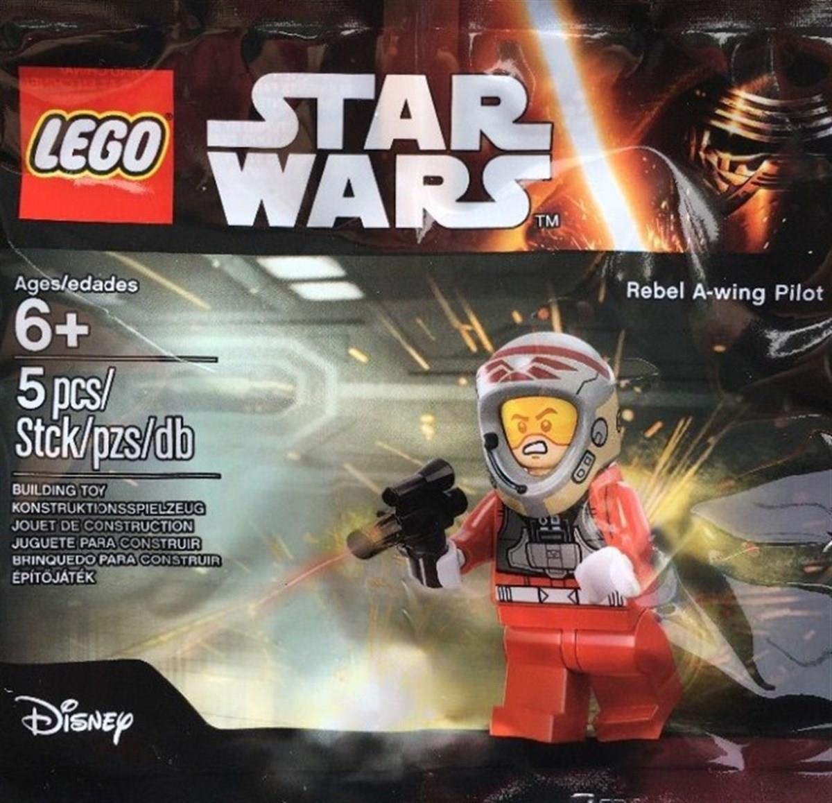 Foto 2 pulgar | Venta Internacional-  Lego Star Wars Rebel A-wing Pilot Bagged Minifigure By Lego