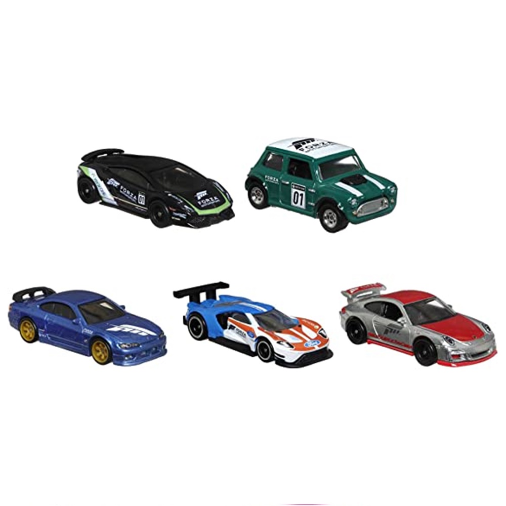 Foto 2 pulgar | Venta Internacional-  Hot Wheels Premium Pack 5 Coches De Juguete Forza, +3 Años (mattel Hff49)