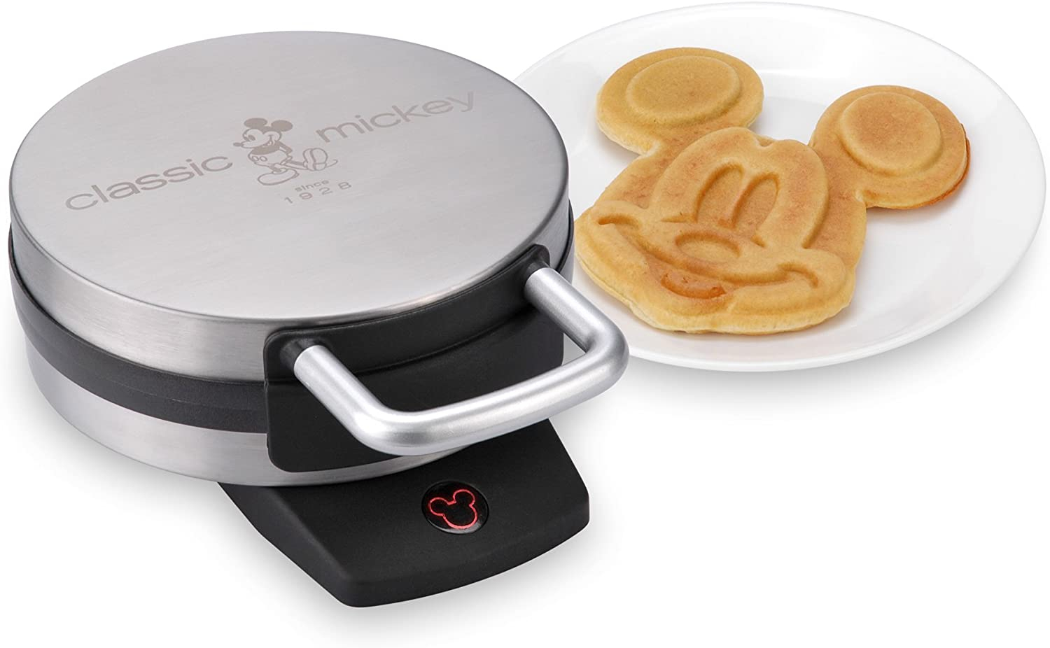 Foto 2 pulgar | Venta Internacional-  Disney Máquina Para Hacer Waffles, Preparador De Waffles Clásico De Mickey, Plateado, Wa