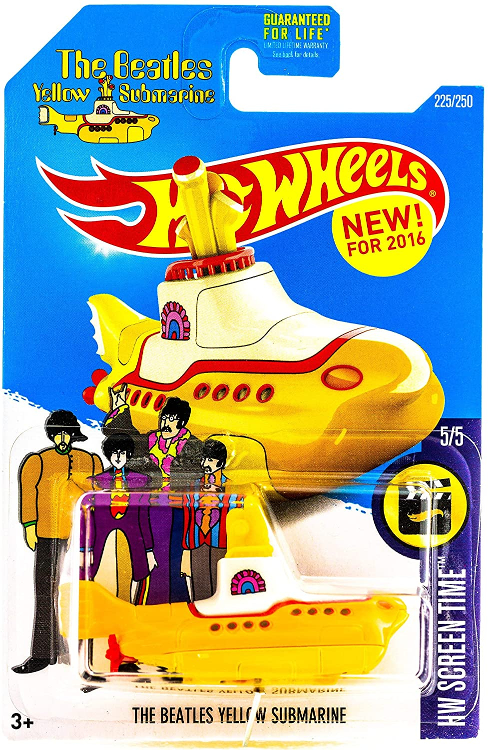 Foto 2 pulgar | Venta Internacional-  Hot Wheels 2016 The Beatles Yellow Submarine 1:64 Scaled Die-cast Vehicle By Hot Wheels