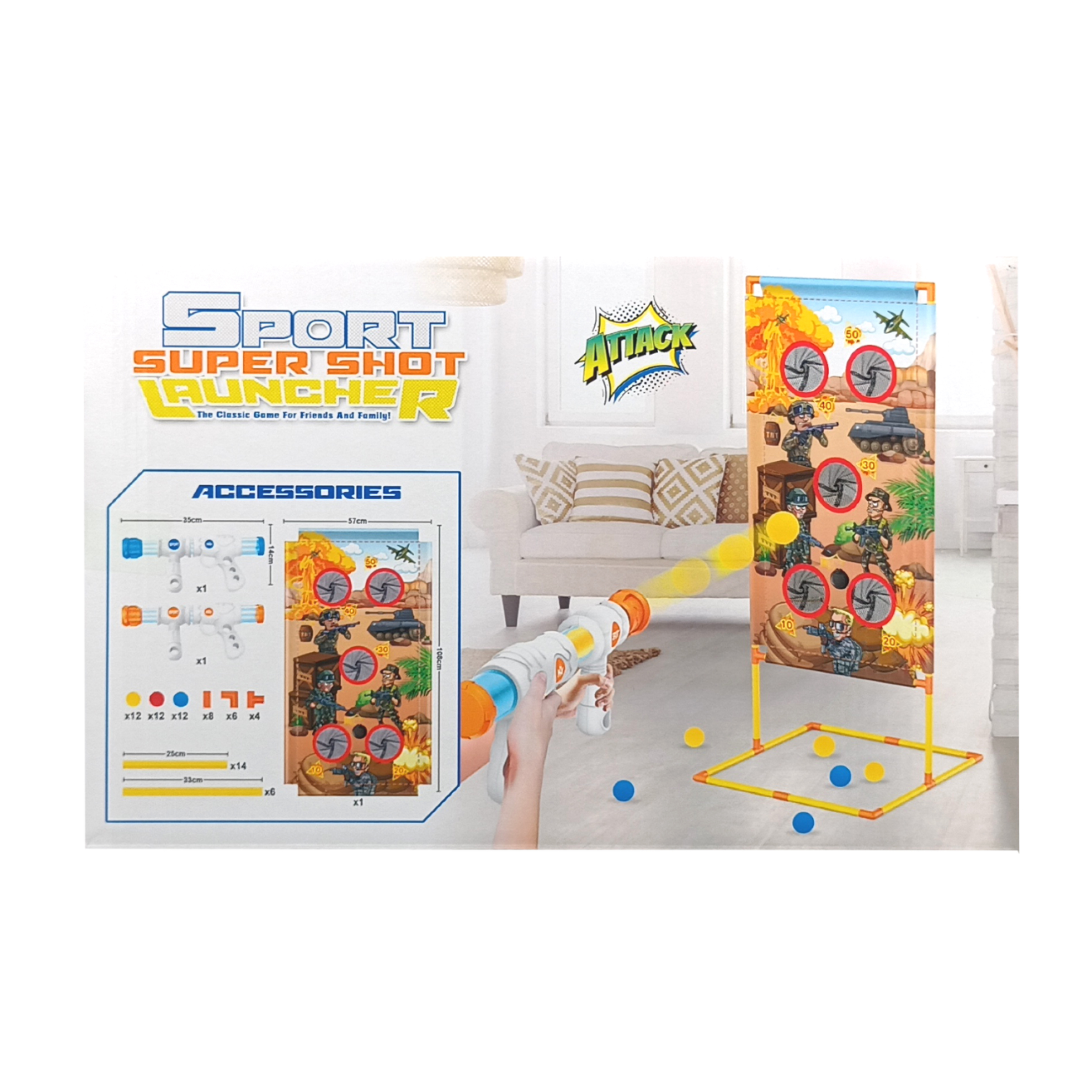 Foto 3 pulgar | Sports Super Shot Launcher 77 Piezas