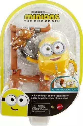 Figura de Acción Mattel Minions Kung Fu Bob con Gong