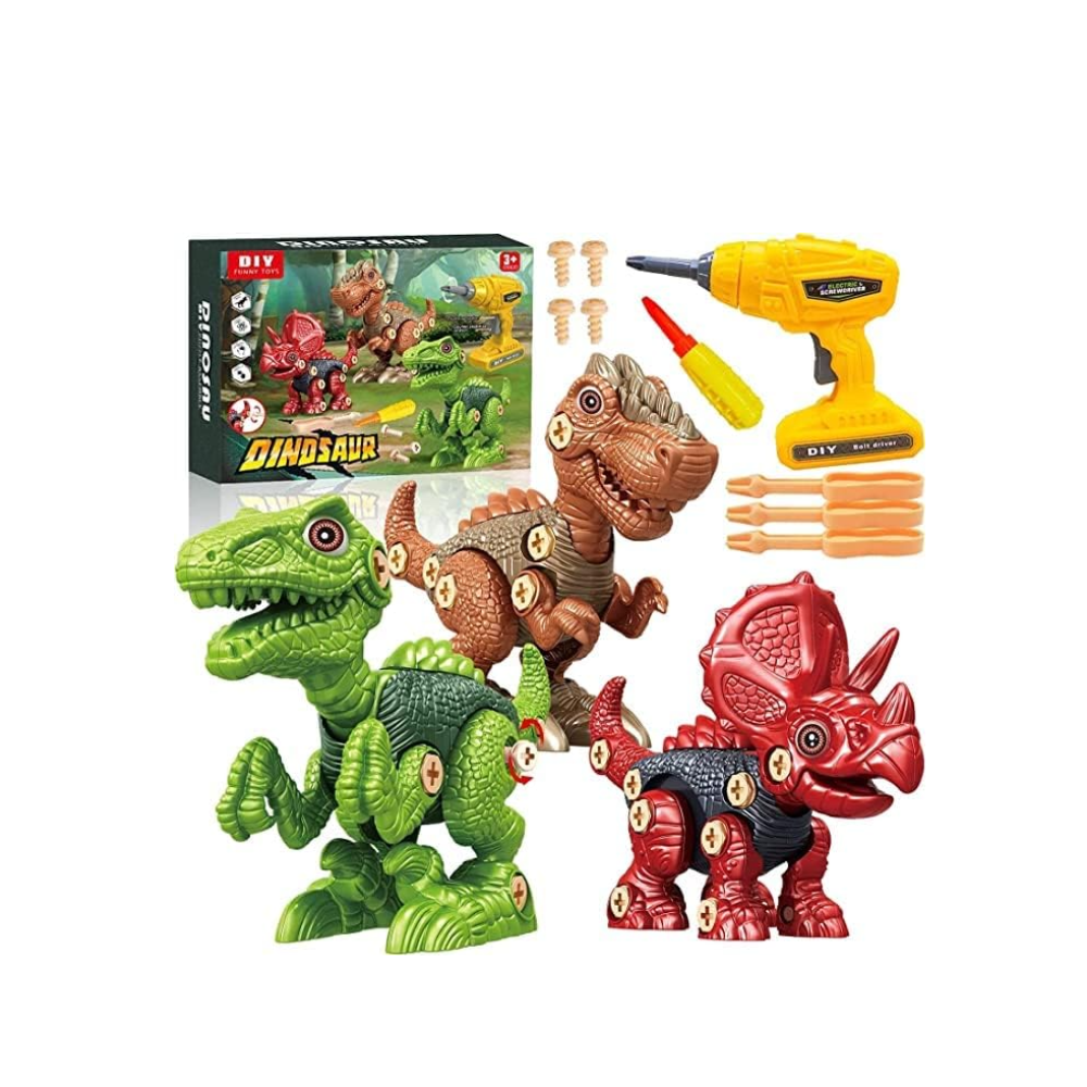 Juego de Dinosaurios Armables Xin Le Toys Multicolor Series Avoklan