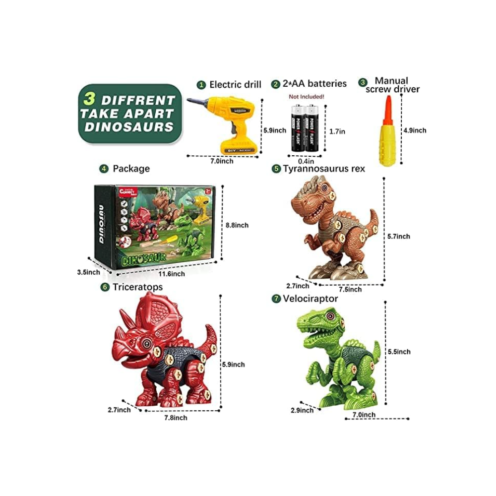 Foto 2 | Juego de Dinosaurios Armables Xin Le Toys Multicolor Series Avoklan