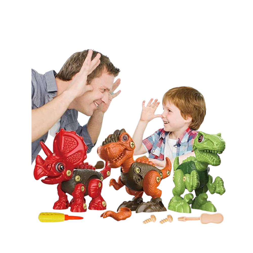 Foto 4 pulgar | Juego de Dinosaurios Armables Xin Le Toys Multicolor Series Avoklan