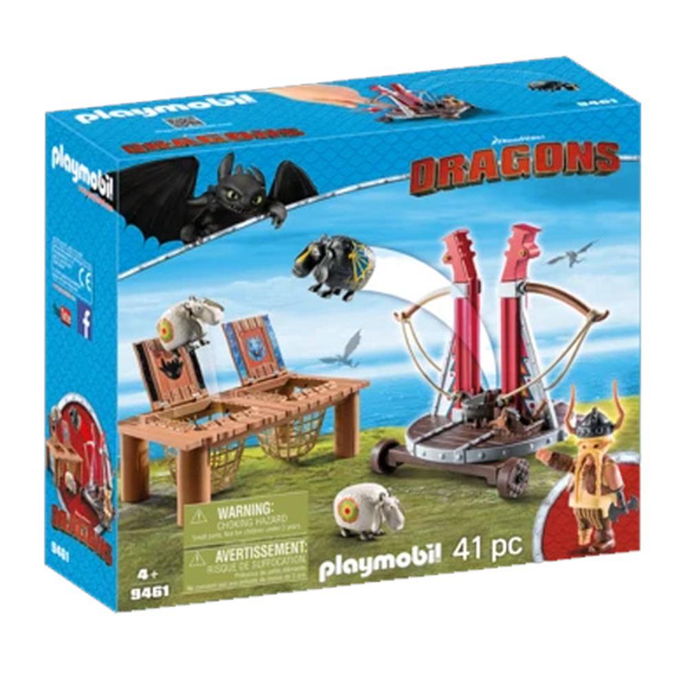 Playmobil Dragones De Dreamworks: Bocon Con Lanzadera De Ovejas