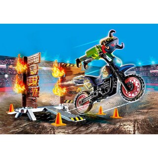 Foto 3 | Moto con Muro de Fuego Playmobil 70553