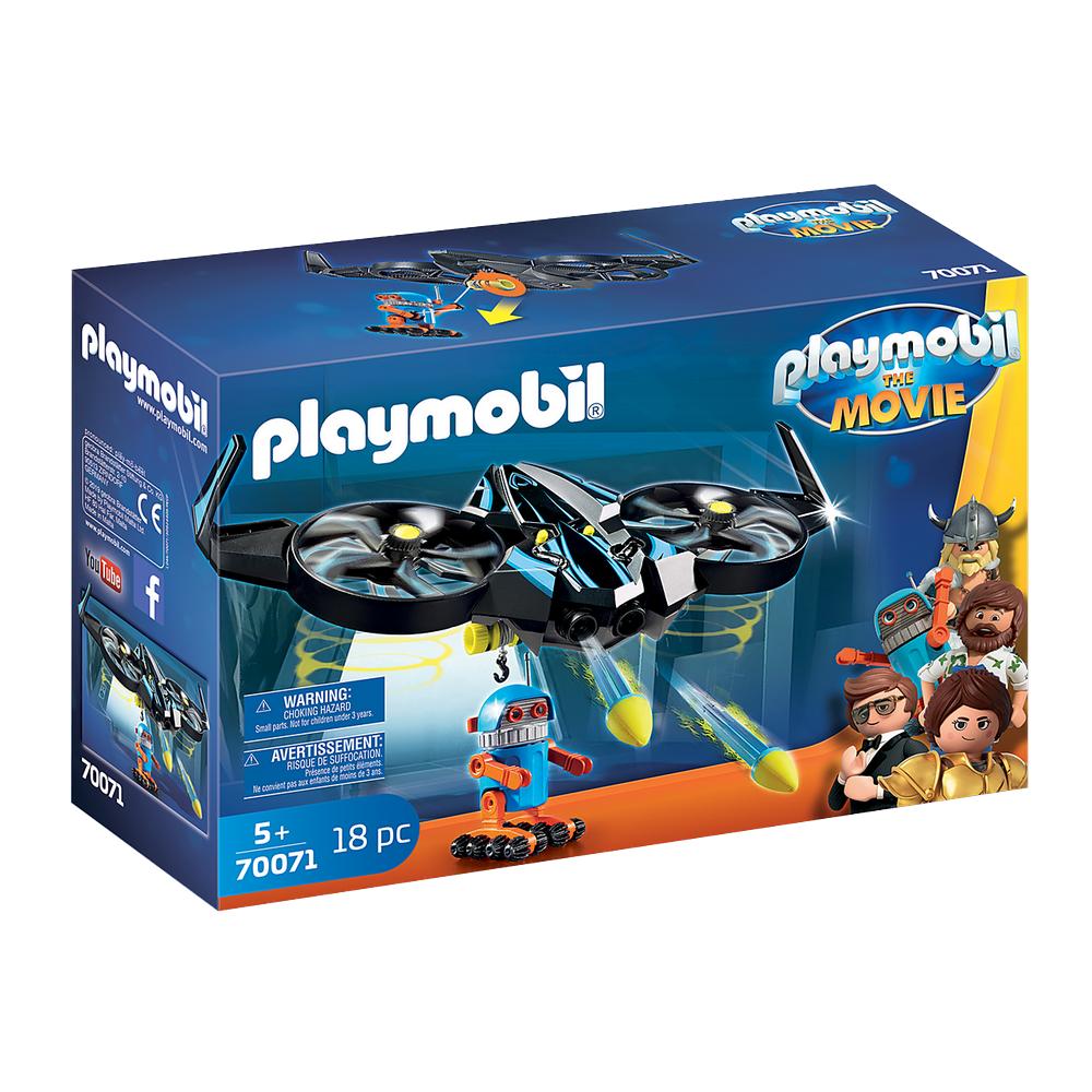 Foto 2 pulgar | Set de Juegos Playmobil 70071 The Movie: Robotitron con Dron