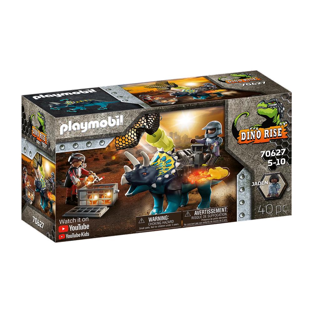 Set de Juegos Playmobil Dino Rise: Triceratops Batalla por las Piedras Legendarias