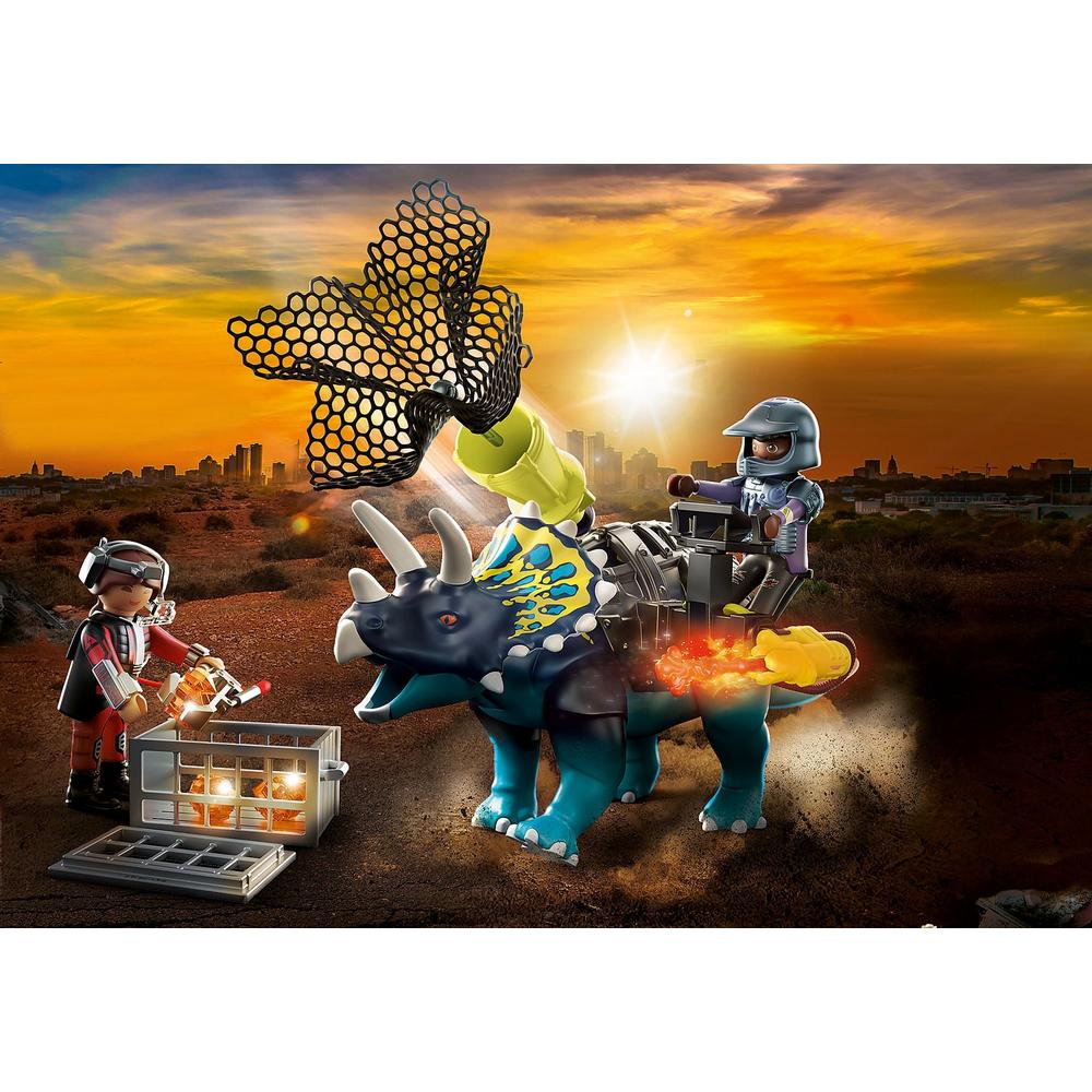 Foto 2 | Set de Juegos Playmobil Dino Rise: Triceratops Batalla por las Piedras Legendarias