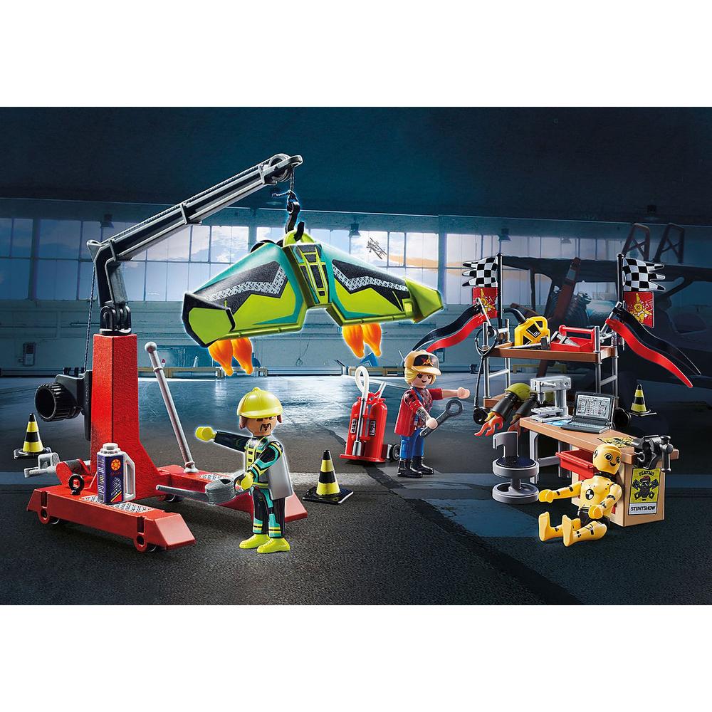 Foto 4 pulgar | Set de Juegos Playmobil Air Stunt Show: Estación de Servicio de Acrobacias Aéreas
