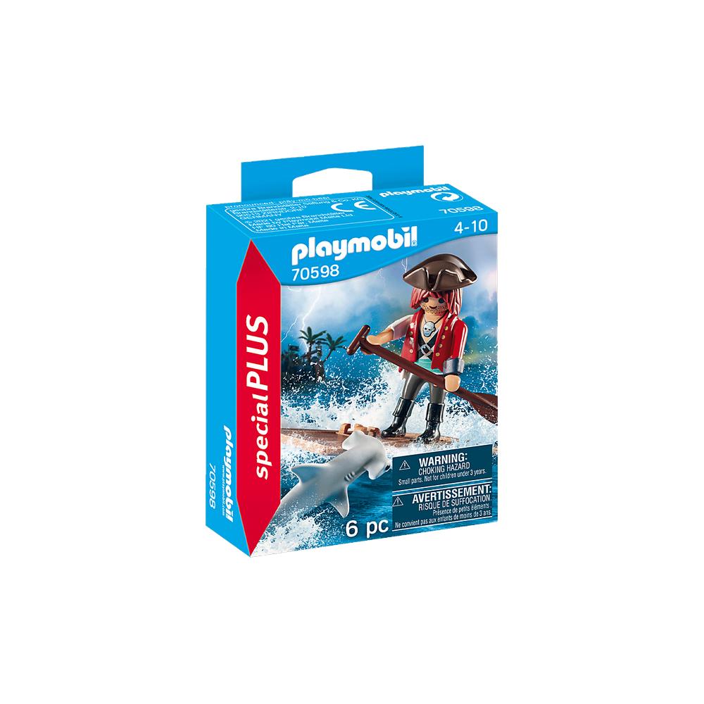 Foto 1 | Playmobil Specials Plus: Pirata Con Balsas Y Tiburón Martillo