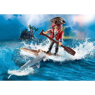 Foto 3 | Playmobil Specials Plus: Pirata Con Balsas Y Tiburón Martillo