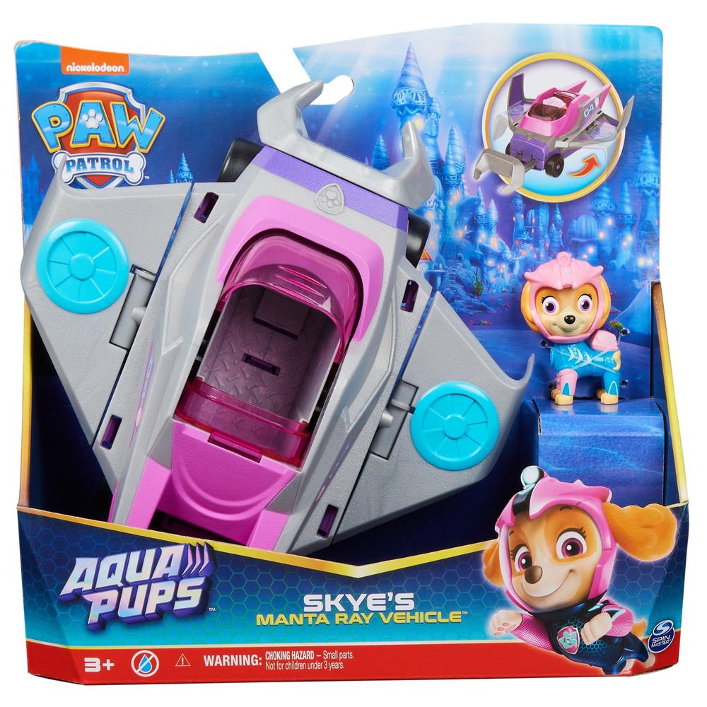 Foto 1 | Set de Juegos Spin Master Paw Patrol: Aqua Pups Skye con Vehículo Acuático Mantarraya